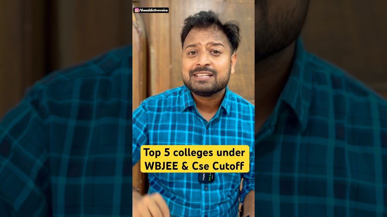 Top 5 Colleges WBJEE ‼️Jadavpur Cutoffs 🗿