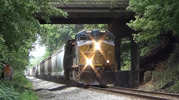CSX CM44AC 7008 w/ Nice K5LA Leads Manifest Q513-13 on 8/14/21