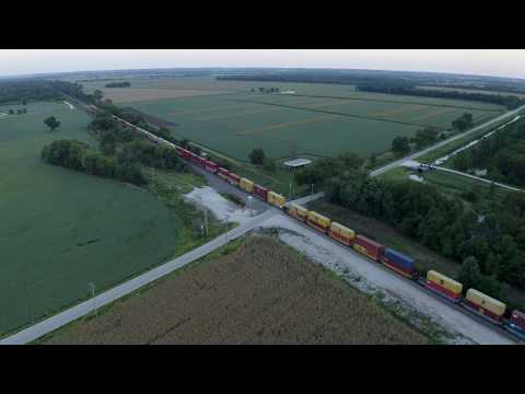 Mavic 2 Pro - Low Light - 4K Train After Sunset