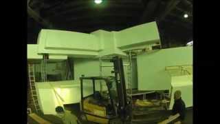 Gränz Innenausbau Und Möbeltischlerei, Eventbühne Barcelona - Probeaufbau