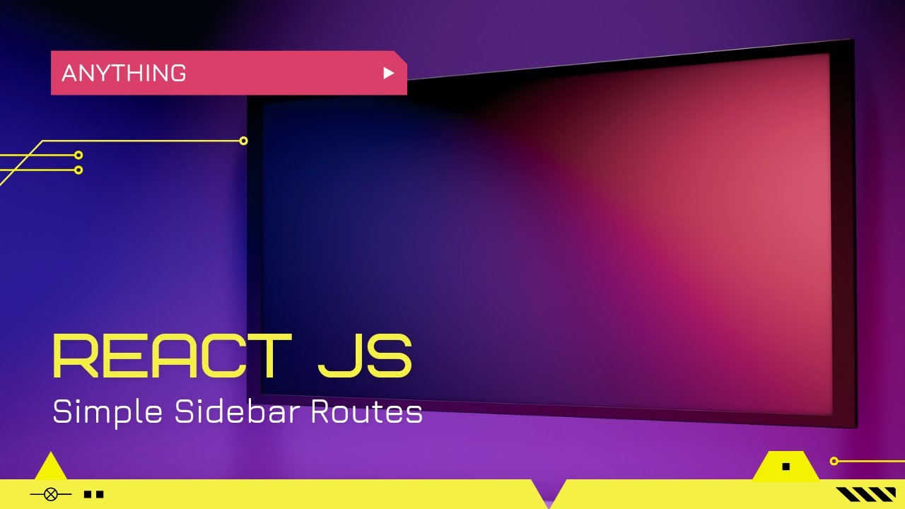 Simple Sidebar Routes with React JS - YouTube