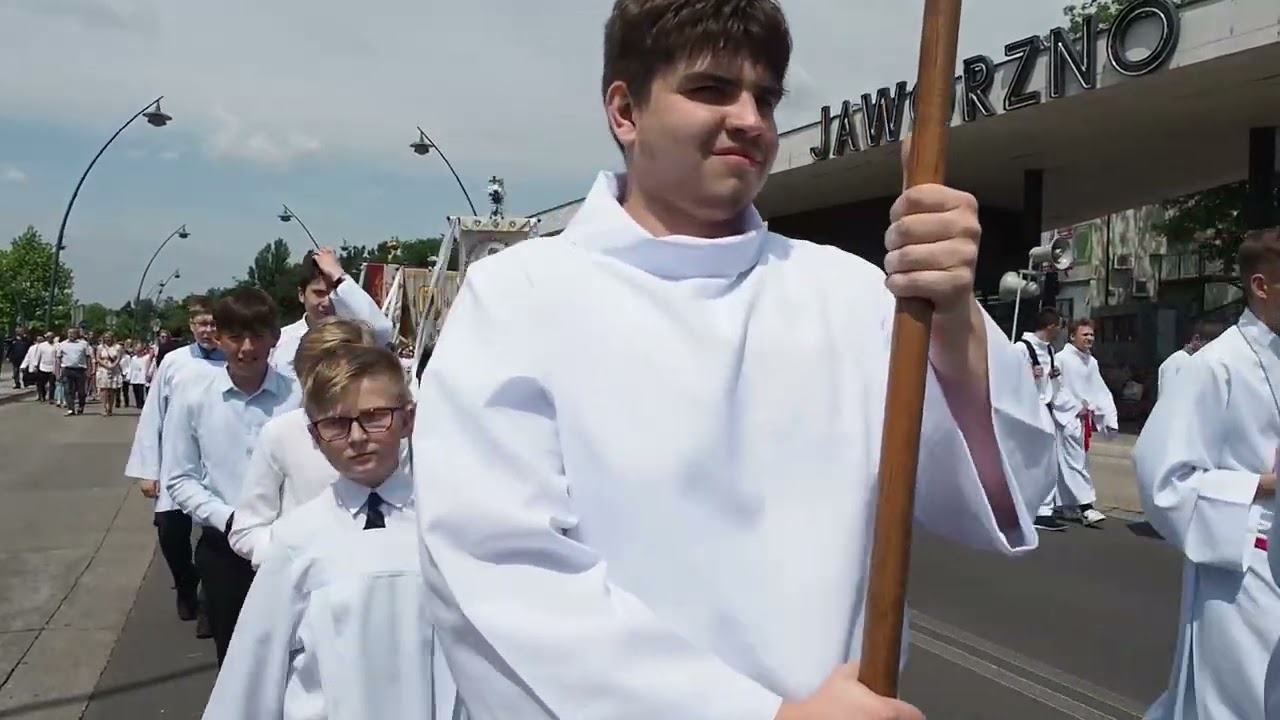 Procesja Bożego Ciała w centrum Jaworzna