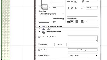 Using ARCHICAD building materials with labels