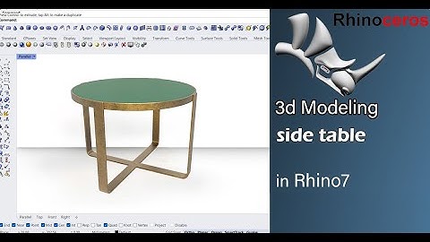How to Make Table in Rhino3d