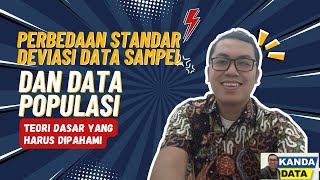 Difference between standard deviation of sample data and population data | Basic theory to unders...