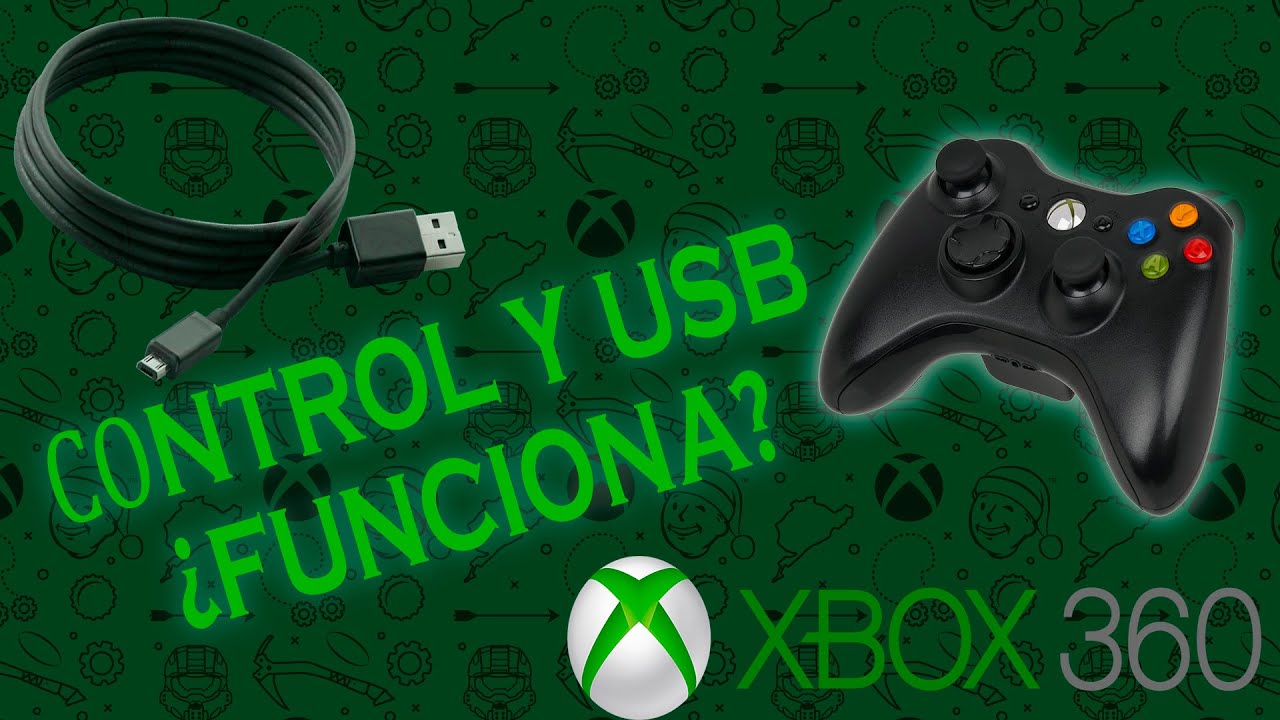 COMO HACER FUNCIONAR CONTROL DE XBOX360 CON CABLE USB YouTube