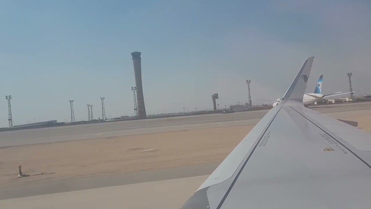 A320 Cairo Airport Approach + landing | Egyptair A320-200 landing