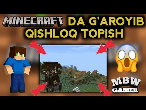 MINECRAFTDA G‘AROYIB QISHLOQ TOPISH // ZO‘R QISHLOQ TOPDIM // QISHLOQ TOPISH 🤩🤩🤩👍👍👍