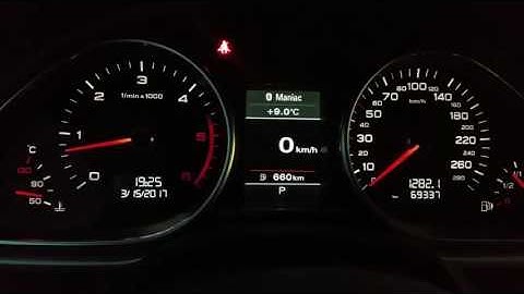 How to change Audi odometer from kilometers to miles