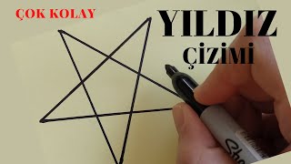 KOLAY ⭐Yıldız çizimi ⭐ Yıldız nasıl çizilir Resimi