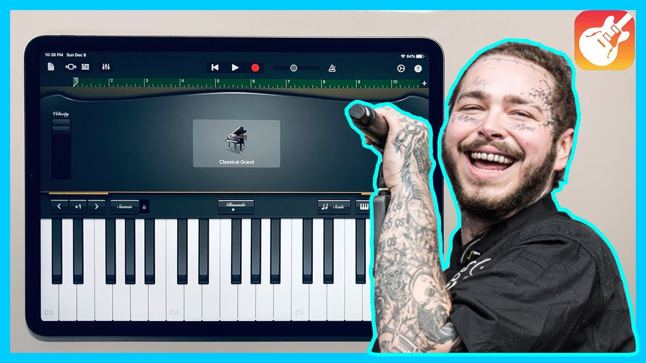 Post Malone - 'Circle' Cover on iPad (GarageBand/개러지밴드)