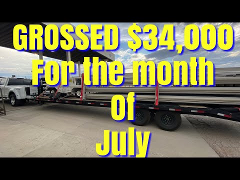 Video MONTHLY EARNINGS FOR JULY $34,000 BEFORE DEDUCTIONS:... - youtube