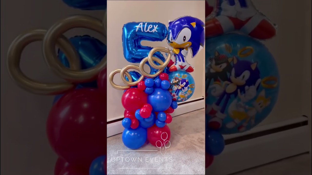 Sonic the Hedgehog balloon tutorial. Sonic globoflexia. Cómo hacer Sonic  con globos. 