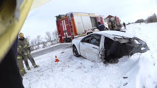 ДТП трасса. Родились в рубашках!!!