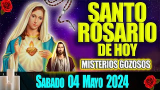 SANTO ROSARIO DE HOY SABADO 04 MAYO 2024  MISTERIOS GOZOSOS  ROSARIO ES MI ORACION DIARIA