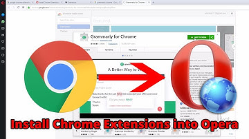 Install Chrome Extensions into Opera Web Browser Very Easily