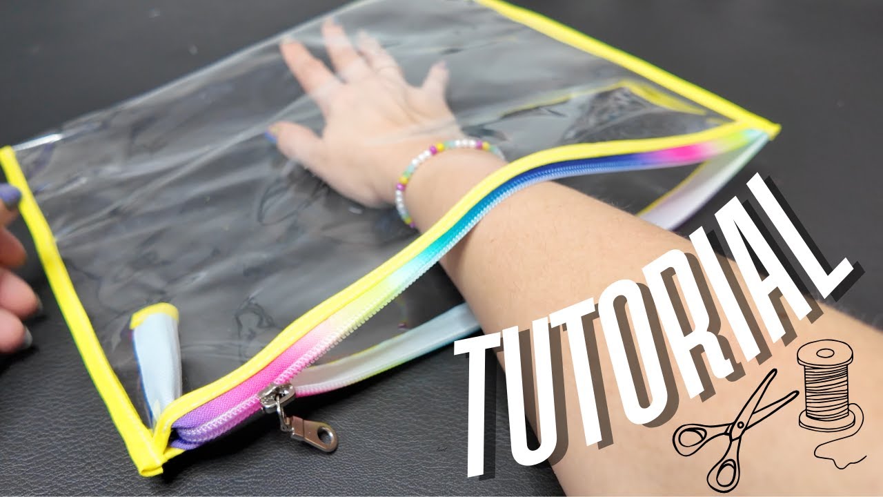 Cómo hacer una bolsa transparente con cierre | Ideal para proyectos y uso diario