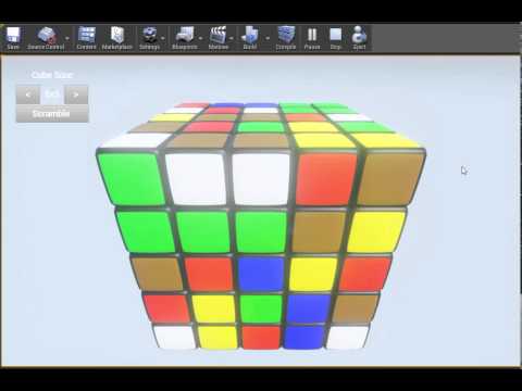 Rubik's Cube game made with Unreal 4