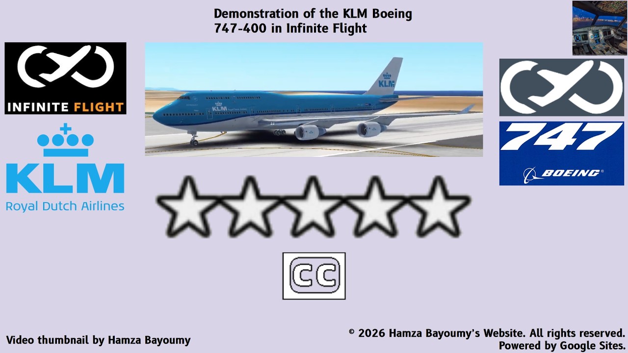 Demonstration of the KLM Boeing 747-400 in Infinite Flight