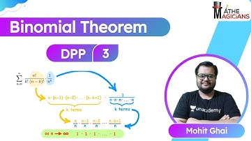 JEE Maths: Binomial Theorem DPP 3 | Mathemagicians | Mohit Ghai