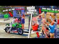 MENJADI GOJEK SULTAN DI BULAN RAMADHAN PAKE MOTOR MOGE BAGI BAGI TAKJIL GRATIS GTA 5 MOD