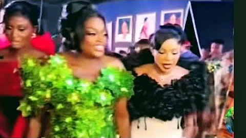 Iyabo Ojo and Funke Akindele At the movie premiere behind the scene in Lagos 
