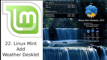 How to add weather desklet to Linux Mint 19
