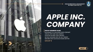 APPLE INC (HRM GROUP PRESENTANTION) | GROUP 8 (C)