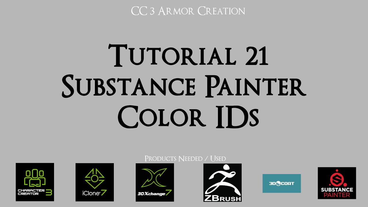 Tutorial 21 - Creating Color ID Maps | Substance Painter and Character Creator 3 Tutorial
