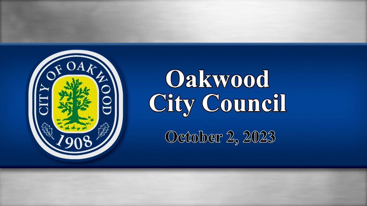 Oakwood City Council Meeting of October 2, 2023 YouTube