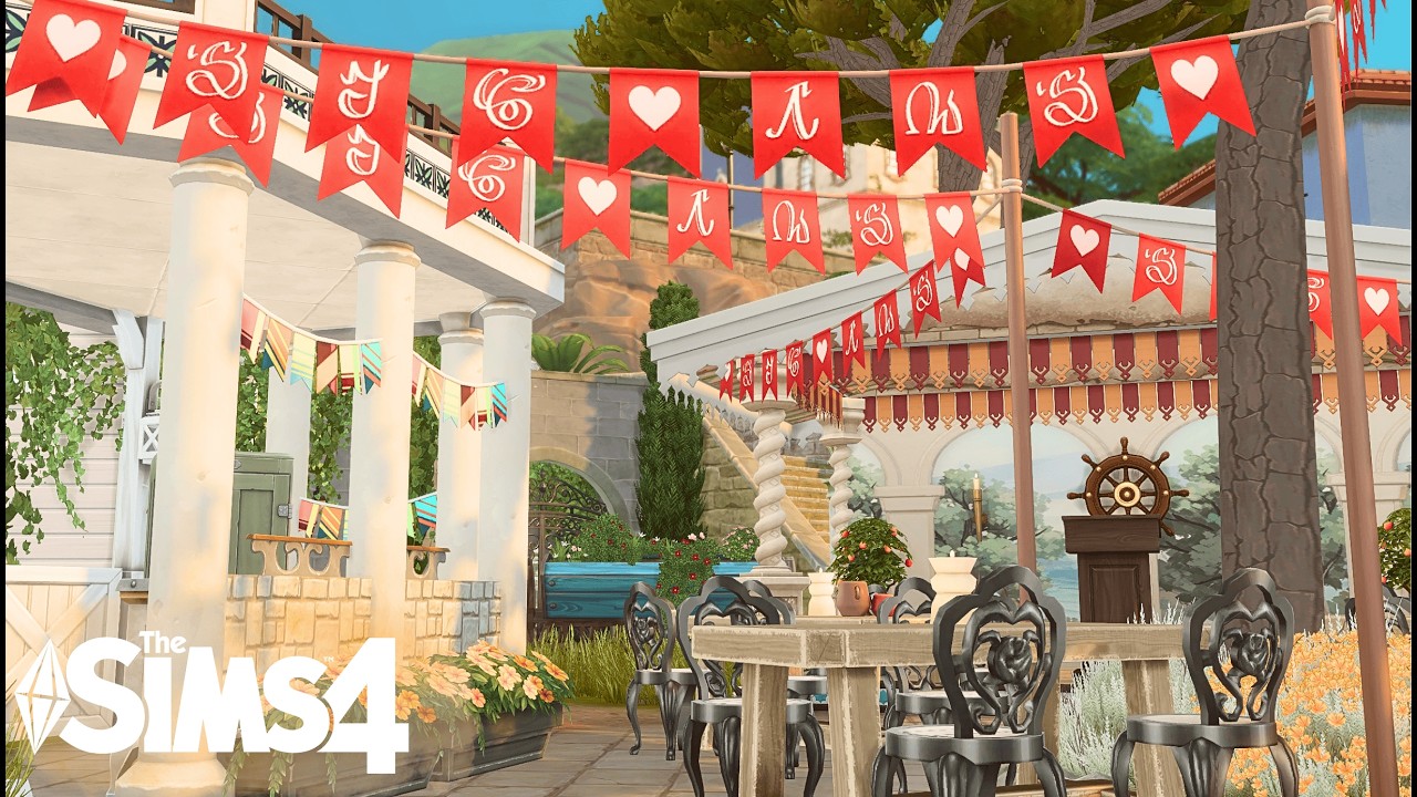 The Sims 4: Строительство Рыночной площади в Ондарионе