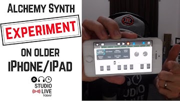 GarageBand Alchemy Synth "preview" on an iPad Air 1 and iPhone 5S