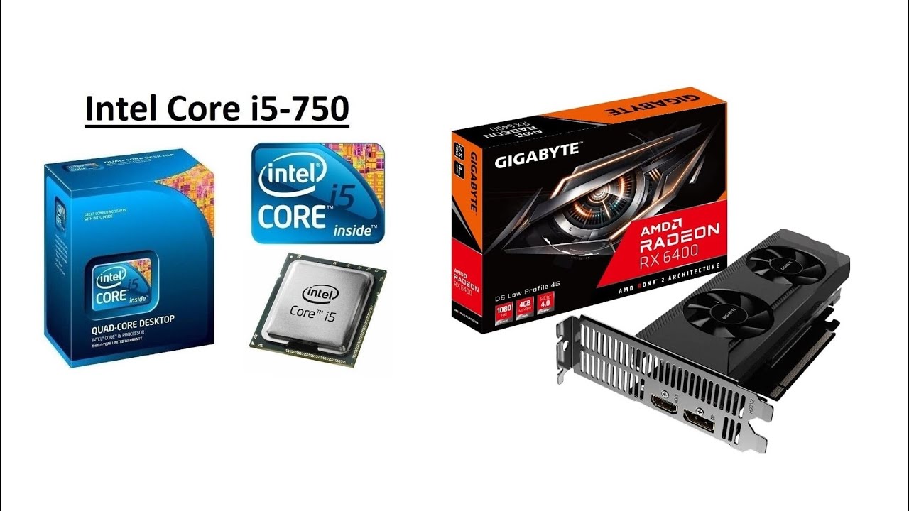 i5 750 + RX 6400 LP 1080P - YouTube
