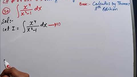 Integration by partial fraction | improper rational fraction | exercise 8.3 | calculus by Thomas