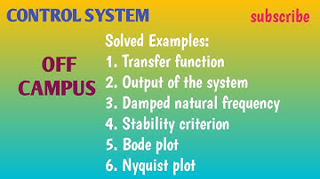 Control System Solved Examples | Previous Year Gate Problems | Part 2 | Off Campus
