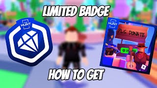 How To Get The DIAMOND DONOR Badge in Pls Donate!