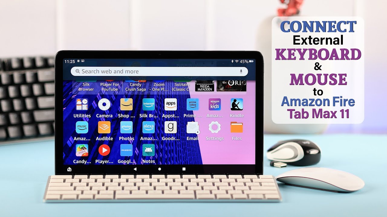 Amazon Fire Tablet Mit Bluetooth Kopfhörer Verbinden Amazon Fire Tablet: How to Connect Bluetooth Keyboard and Mouse! [Pair