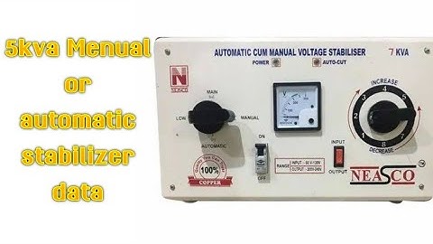 4 kva auto cut or automatic stabilizer transformer winding data / 90v to 440v / Mehta electric