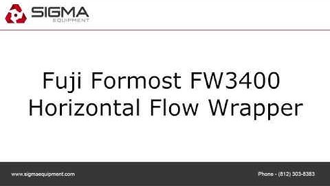 Fuji Formost FW3400 Horizontal Flow Wrapper