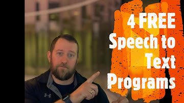 4 FREE Speech to Text Programs