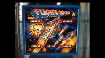 FLIGHT 2000 PINBALL MACHINE - BY STERN 1980