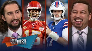 Chiefs vs. Bills: Mahomes eyes SB, Allen gives 'bulletin board material’ | NFL | FIRST THINGS FIRST