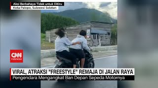 Viral, Atraksi 'Freestyle' Remaja di Jalan Raya