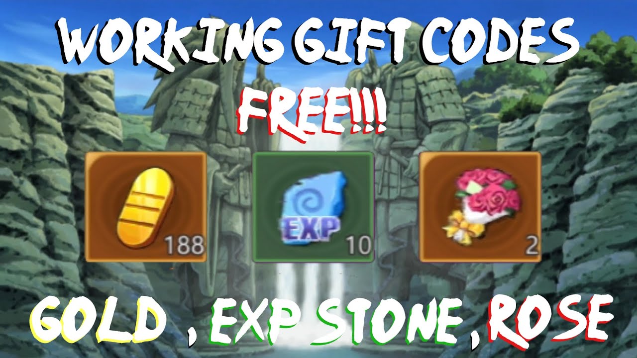 Working Gift Code!!!! FREE Gold, EXP Stones, and Roses!!! Working!! Ninja: New Legends!!