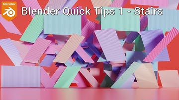 EASY PROCEDURAL STAIRS in Blender 2.90+ - Quick Tips 01