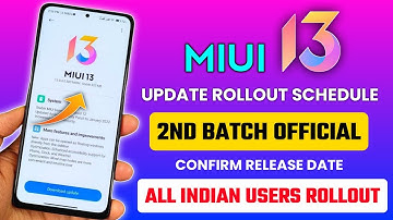 OFFICIAL - MIUI 13 INDIA UPDATE ROLLOUT SCHEDULE - 2ND BATCH 😍