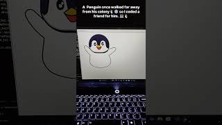 Penguin🐧#python #viral #trending #design #penguin#foryou#computerscience#collegestudent#code#drawing