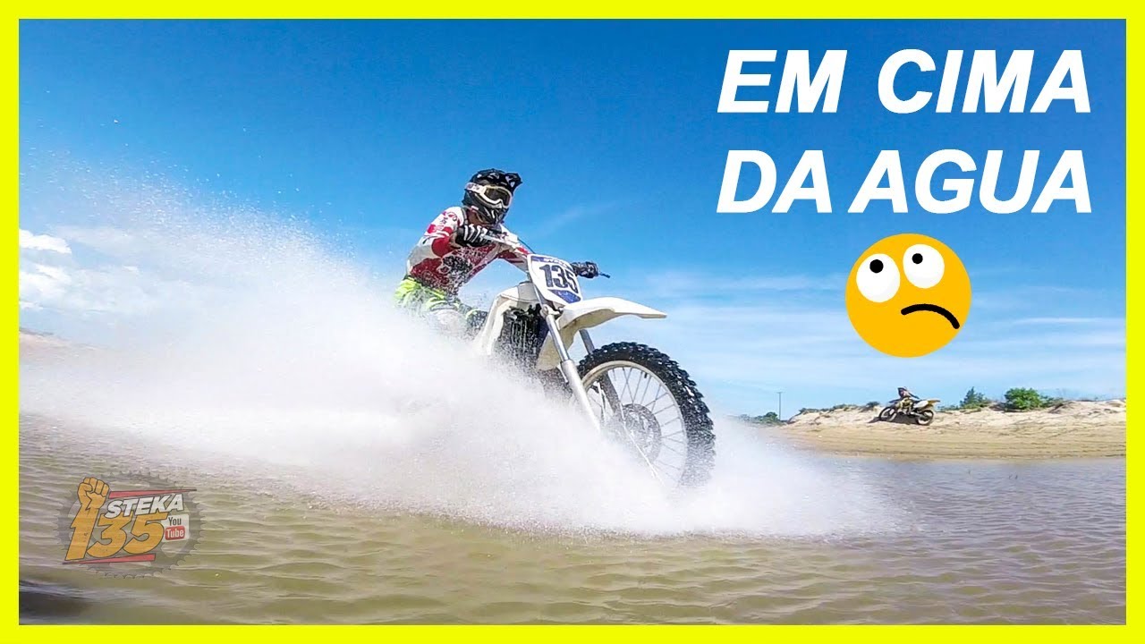 TRILHA DE MOTO NA PRAIA  DT 200R NERVOSA NAS DUNAS DE AREIA