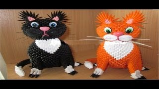 Кошка из модульного оригами-Мастер класс,часть 2. Кошка из модульного оригами-Мастер класс,часть 2.