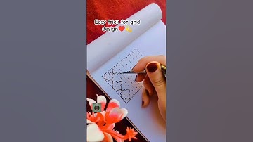 Easy trick grid design for beginner❤️#shorts #youtubeshorts #ytshorts #viralshort #mehndi #mehndiart